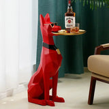 Artistic Large Dog Sculpture 102CM Home Decor Gentleman Pet Statue Living Room Centerpiece Decoración Hogar Buddha Statue