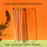 AOOKMIYA Empty Acrylic Watercolor Box Palette 14/26/44 Grids Portable Dust Proof Magnetic Clear Box Painting  Art Supplies