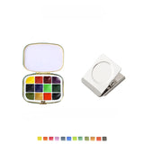 AOOKMIYA Portable 12-color Schmincke Watercolor Paint Box Set Watercolor Subpackage Student Sketching Travel Painting Art Supplies