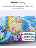 AOOKMIYA 11ct 69X62cm Dinner Rabbits Pre-Printed Cross Stitch DIY Embroidery Set Handmade Handicraft Floss Needle Crafts 100 Colors