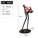 AOOKMIYA ART+ Creative Gifts Creative humanoid sculpture floor lamp ball designer exhibition hall living room lobby large figure FRP ornaments