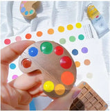 AOOKMIYA Empty Watercolor Palette Ins Wind Watercolor Travel Portable Mini Paint Box Color Matching Magnetic Wooden Box Painting Supplies