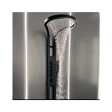 Tiktok Trend  Popular  Design Rainfall Waterfall Shower Head Black Brushed Silver Wall Mounted Rain Sprinkler Shower Set Panel