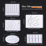 AOOKMIYA Imitation Ceramic Square Palette Multi-Grid for Watercolor Acrylic Gouache Oil Paint Tray Adult Beginner Portable Art Supplies  AOOKMIYA.COM