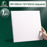 AOOKMIYA 1pc Marie's Stretched Canvas,Primed White Canvas with 6x6/8x8/9x12/12x12/12x16/16x20" and Round 12" for Oil,Acrylic,Tempera