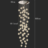 Modern home decoration crystal chandelier, stair Pendant lamp, living room Pendant lights, interior lighting
