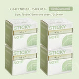 Office Transparent Sticky Notes Student Notebook Stickers Error Correction Stickers  Cute Sticky Notes  Tabs Sticky Notes