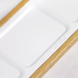 AOOKMIYA Supervision Palette Travel Portable Solid Wood Base Metal Paint Palette Easy To Clean and Durable Painting Art Supplies