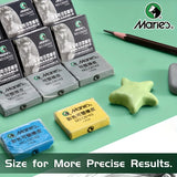 AOOKMIYA Marie's 2/4/6pcs Grey Plasticity Erasers Kneaded Rubber for Blend, Highlight, Shade, Smooth, Sketching, Drawing for Adults