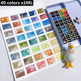 AOOKMIYA German Schmink Tundra/forest Series Watercolor Paint 0.5ml/1ml Acuarelas Set Layered Color Precipitation Color Art Supplies