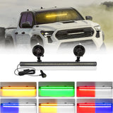 Automobile parts 48LED Car Strobe Lights Windshield LED Police Lights Truck Flash Warning Light 12V 24V Front Rear Emergency Lamps for Car
