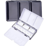 AOOKMIYA Empty Watercolor Palette with Lid, 7+3 Pans Fold-Out Palette,  Metal Tin Box for Watercolor Acrylic Oil DIY Travel Art Supplies  AOOKMIYA.COM