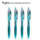 Deli 4/8pcs 0.5mm Black Red Blue Dark Blue Ink Gel Pen Office Supplies Signing Pen School Student Supplies Stationery Gift