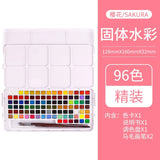 AOOKMIYA SAKURA Petit Color Solid Watercolor Paint Set Portable Sketch Set 12/18/24/30/36/60/72 Colors Student Artist Art Supplies  AOOKMIYA.COM