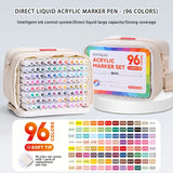 Languo 45-171 Colors Soft Brush Acrylic Marker Pen Set,DIY Hand Drawn,Student Graffiti Paint Art Acrylic Paint Pens