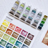 AOOKMIYA Schmincke Master Grade Precipitation Color Watercolor Pigment Sub-Package 1ml/2ml Shire/Starry Series Artist's Art Supplies