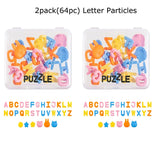 Deli NUSIGN Puzzle Cute DIY Gel Pen,Assorted Words Dual-Ball Smooth&Quick Dry,No Smudge 0.5 Black No Stress pen for kids student