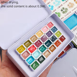 AOOKMIYA Kuretake 24-color Watercolor Paint Packaging Spring Limited Color Solid Chinese Painting Paint Acuarela Student Art Supplies