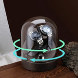 Mechanical Watch Winder Box Automatic Luxury Yarn Winder Transparent Rotating Watch Storage Box Display Cabinet Silent Battery