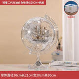 Transparent Globe Living Room TV Cabinet Wine Cabinet Entrance Desk Table Decoration High-end Light Luxury Modern