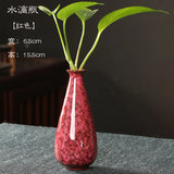 Minimalist Glaze Ceramic Vase, Creative Home Ornament, Small Flower Arrangement, Living Room Decoration, Kiln