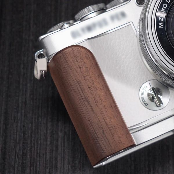 YUWOOD solid Wood Camera Grip for Olympus E-P7 - Vintage Style Hand Grip Accessory for Photography Enthusiasts
