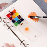AOOKMIYA Portable Watercolor Paint Palette Art Transparent Acrylic Mini Painting Humidor Washable Mini Watercolor Sub-box Art Supplies
