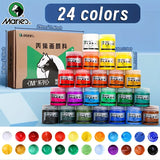 AOOKMIYA Marie's 24 colors 50ml/1.69oz Acrylic Paint Set for Rocks,Wood,DIY,Glass,Painting,Canvas,Drawing for Students,Artist,Adults