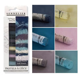 AOOKMIYA SENNELIER Extra-Soft Half Pastel 6 Stick Set Hand Made Color Powder Stick Skin Color Seascape Beginners Art Supplies