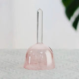 Quartz Transparent Hand Held Crystal Singing Bowl Color Handmade 7 Tone Yoga Meditation Bowl Decompression Percussion Instrument
