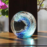 AOOKMIYA Nordic Glass Decoration Crystal Ball Crafts Birthday Gift Ocean Ornaments Landscaping Boshan Handmade Glass