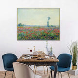 AOOKMIYA Claude Monet artwork,Poppy Field,Hand-painted art painting on canvas,Landscape oil painting,Aesthetic room decoration,Home decor