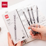 Deli 4/6/8pcs 0.5mm Black Red Blue Ink Gel Pen Stationery For Writing School Supplies Office Supplies Signing Pen Exam Pen Gift