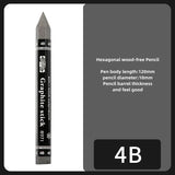 Hexagonal Graphite Pencil HB2B4B6B Sketching Sketching Drawing Full Lead Stick Art Student Exam Drawing Wood-free Pencil