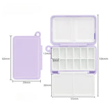 AOOKMIYA Empty Mini Portable Tri-fold Watercolor Paint Box 12 Grid Travel Palette Artist Beginner Professional Painting Art Supplies