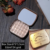 AOOKMIYA Mini Portable Watercolor Paint Box Metal Watercolor Sub-packing Box Pigment Moisturizing Box Sketch Painting Art Supplies