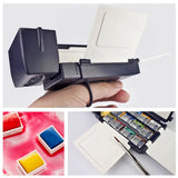 AOOKMIYA Winsor Newton Watercolor Travel Set Portable 12-color Half-block Luxury Sketch Special Beginner Hand-painted Art Supplies