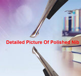 Fulin 812 Resin NO.5 Nib Fountain Pen Professional Hand-polished Long Knife Nib Office Business Writing Stationery Gifts