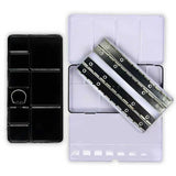 AOOKMIYA Large Empty Metal Watercolor Tin Palette 28/48 Grid Portable Solid Pigment Storage Box Portable Sketching Student Art Supplies