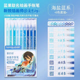 198/6 PCS Drawing Highlighter Morandi Gel Pen Student Diary Scrapbook Painting DIY Gel Pen Office School Supplies Stationery