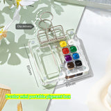 18/15 Style Color Box Mini Watercolor Pigment Packaging Box Acrylic Material Exquisite and Compact Portable and Portable