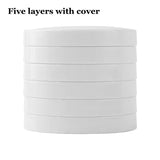 AOOKMIYA New Multi-layer Imitation Porcelain Palette with Cover Calligraphy Ink Plate Paint Box Watercolor Painting Palette Art Supplies