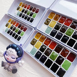 AOOKMIYA Japan Holbein Morandi 21-color Watercolor Sub-packaging Antique Color Matching Advanced Gray Nail Paint Painting Supplies