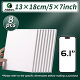 AOOKMIYA 4/6/8pcs Marie's 13x18cm/5x7inch Blank Canvas Bulk,Prepared for Painting,Drawing,Oil,Acrylic,Tempera,Perfect for Adults,Artists