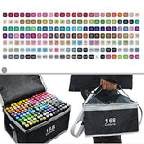 24-168 Color Alcohol Double-ended Oily Marker Painting Art Set Office Culture and Educational Supplies