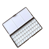 AOOKMIYA Empty Palette Watercolor Pigment Plastic Packaging Box 24/48 Grid Watercolor Storage Box Student Paint Pallet Art Supplies