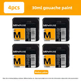MIYA HIMI Jelly Pigment Single 30ml Gouache Pigment 56 Colors Beginners Try Supplement Replacement Training Art Gouache Pigment