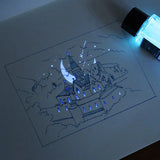 AOOKMIYA 18ml Non-Carbon Magic Invisible Ink For Fountain Glass Dip Pen Creative Fluorescent Ink UV Light Gift Stationery