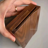 AOOKMIYA Ins Style Handmade Walnut Paint Box 18 Colors Watercolor Travel Box Round Hole Palette Ceramic Square Hole Painting Toolbox  AOOKMIYA.COM