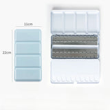 AOOKMIYA Large Empty Metal Watercolor Tin Palette 28/48 Grid Portable Solid Pigment Storage Box Portable Sketching Student Art Supplies